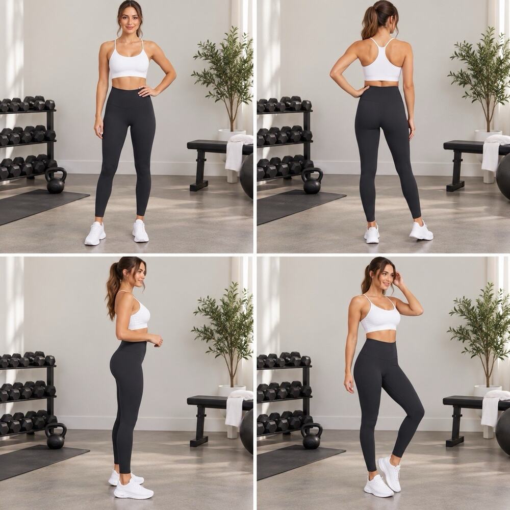 Fabletics Women’s Black High Rise Athletic Leggings Size Medium Yoga Workout